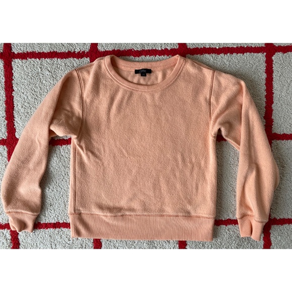 JCrew Fitted Salmon Sweatshirt XS - Picture 1 of 4